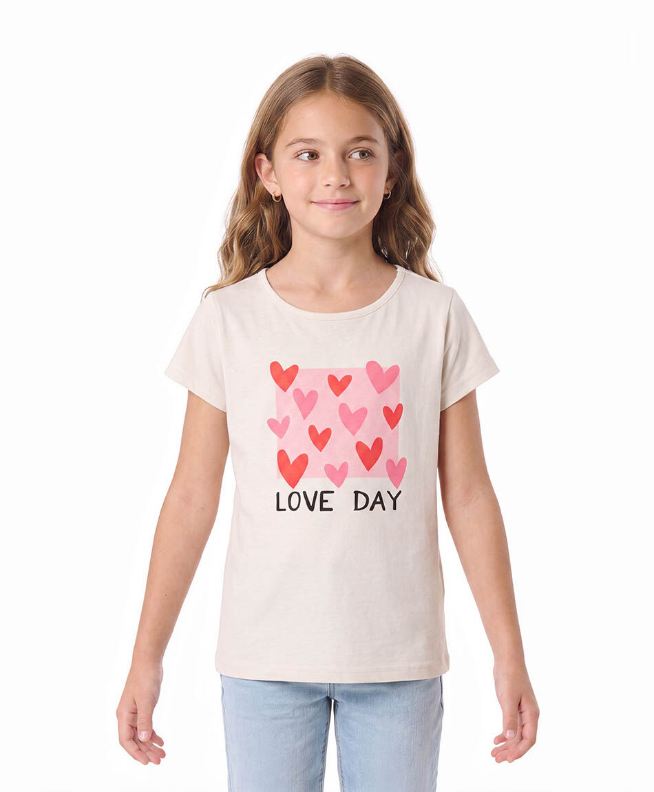 Polera ni&ntilde;a love day