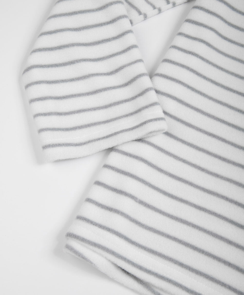 Pijama mujer micropolar cuello botones
