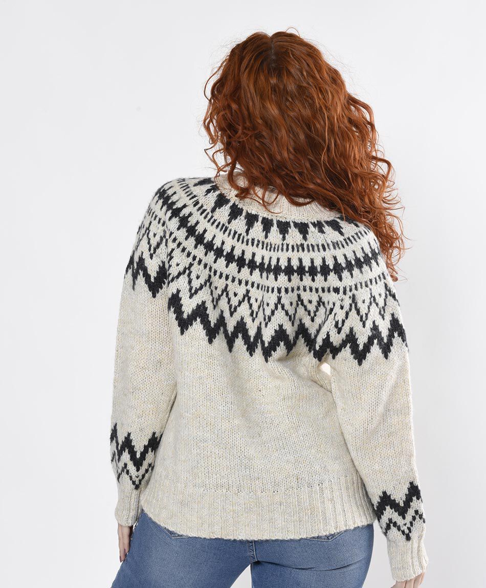 Sweater mujer tejido n&oacute;rdico