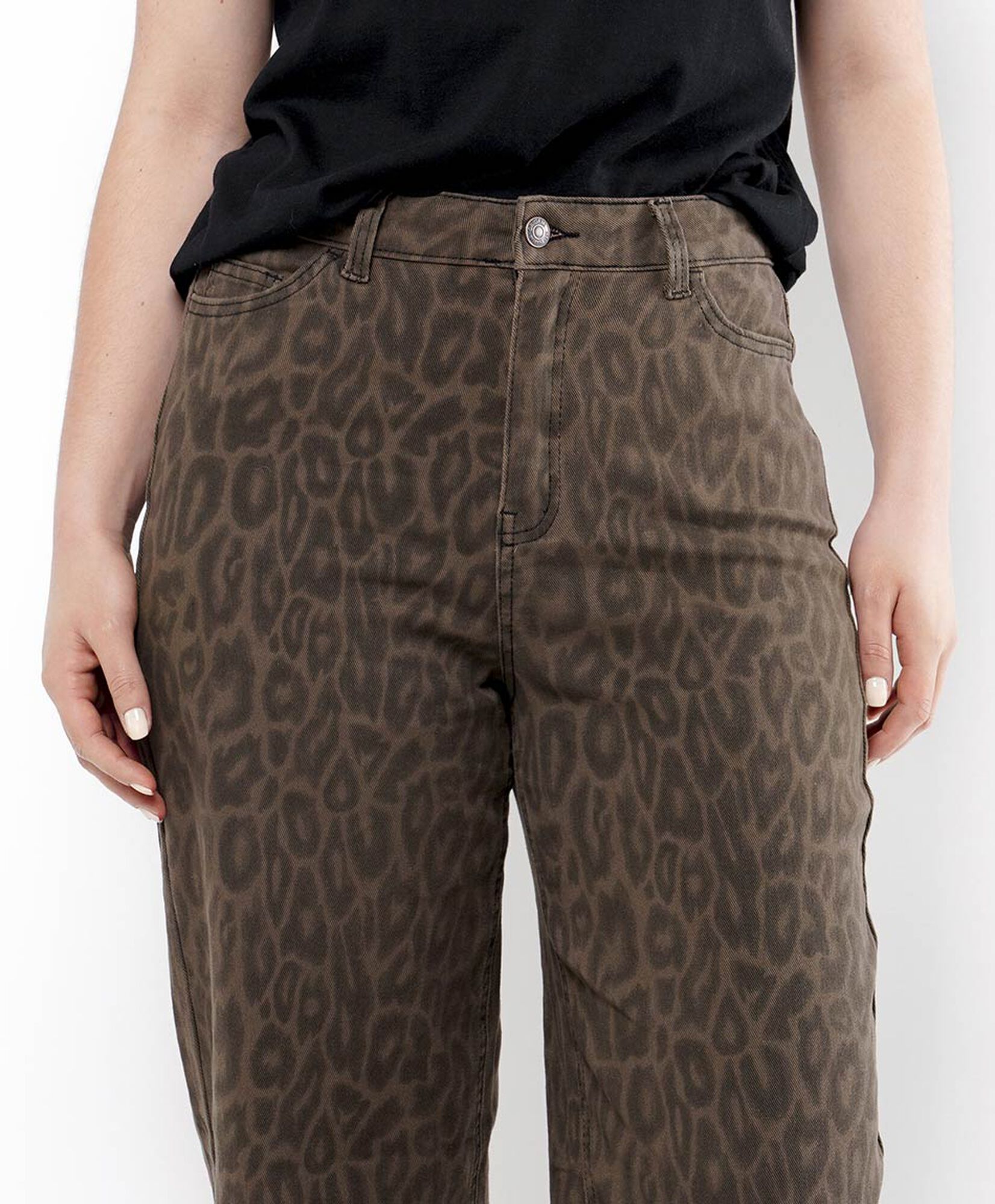 Jeans mujer animal print wide Jeans mujer animal print wide