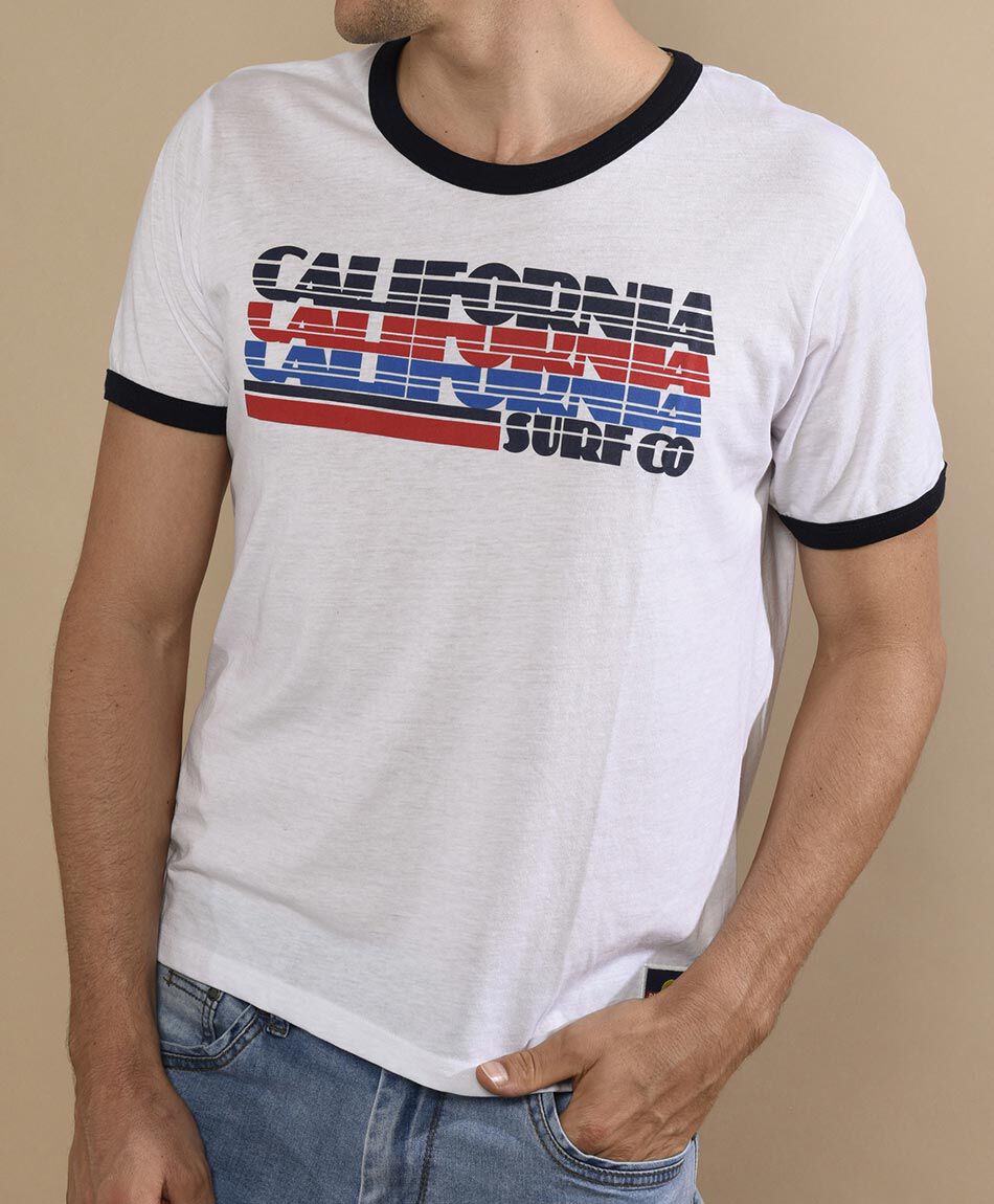 Polera manga corta cuello redondo