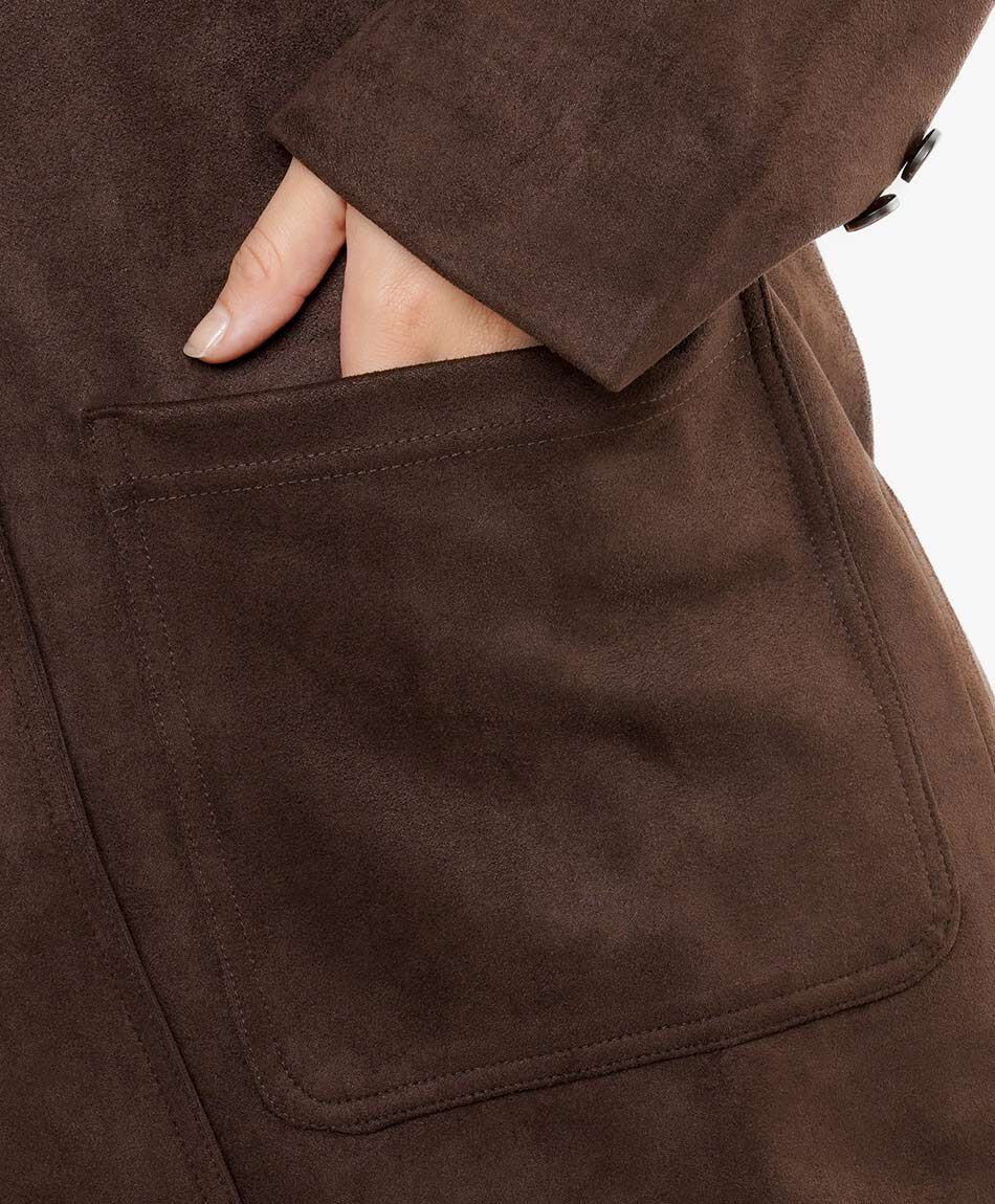 Blazer mujer suede brown