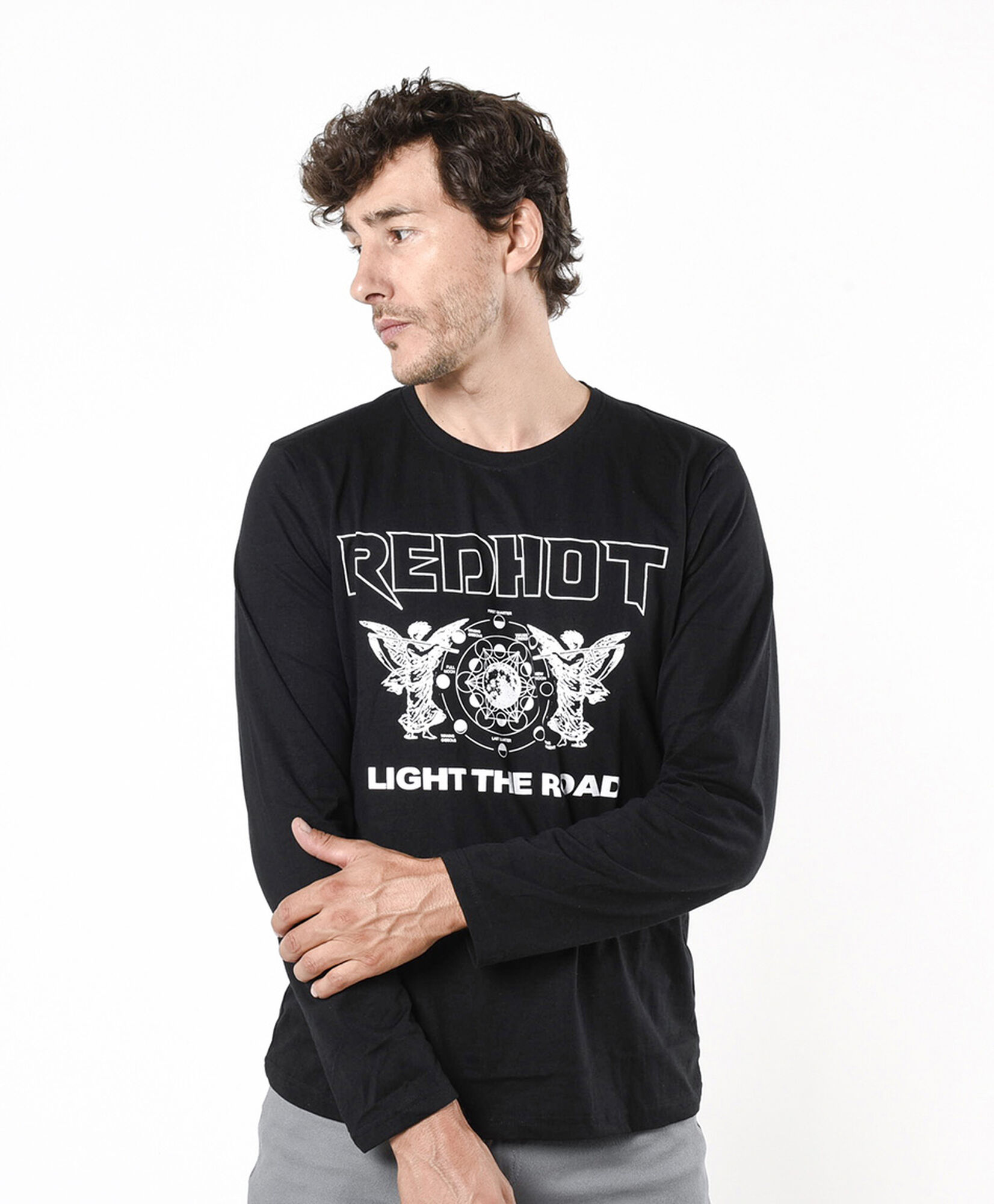 Polera hombre estampado ángeles Polera hombre estampado ángeles