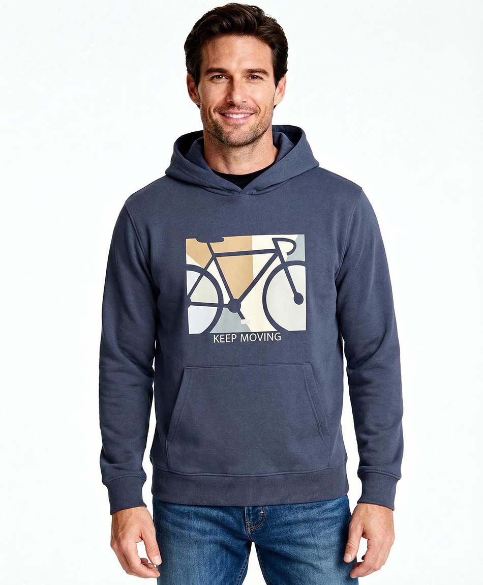 Poler&oacute;n hombre estampado bicicleta