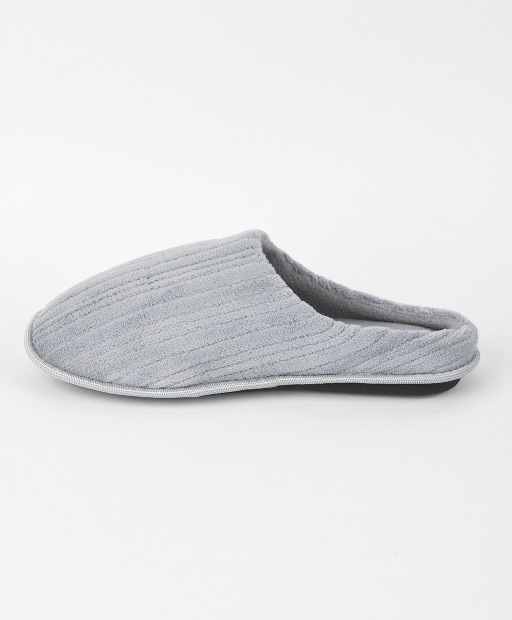 Pantufla hombre líneas gris Pantufla hombre líneas gris