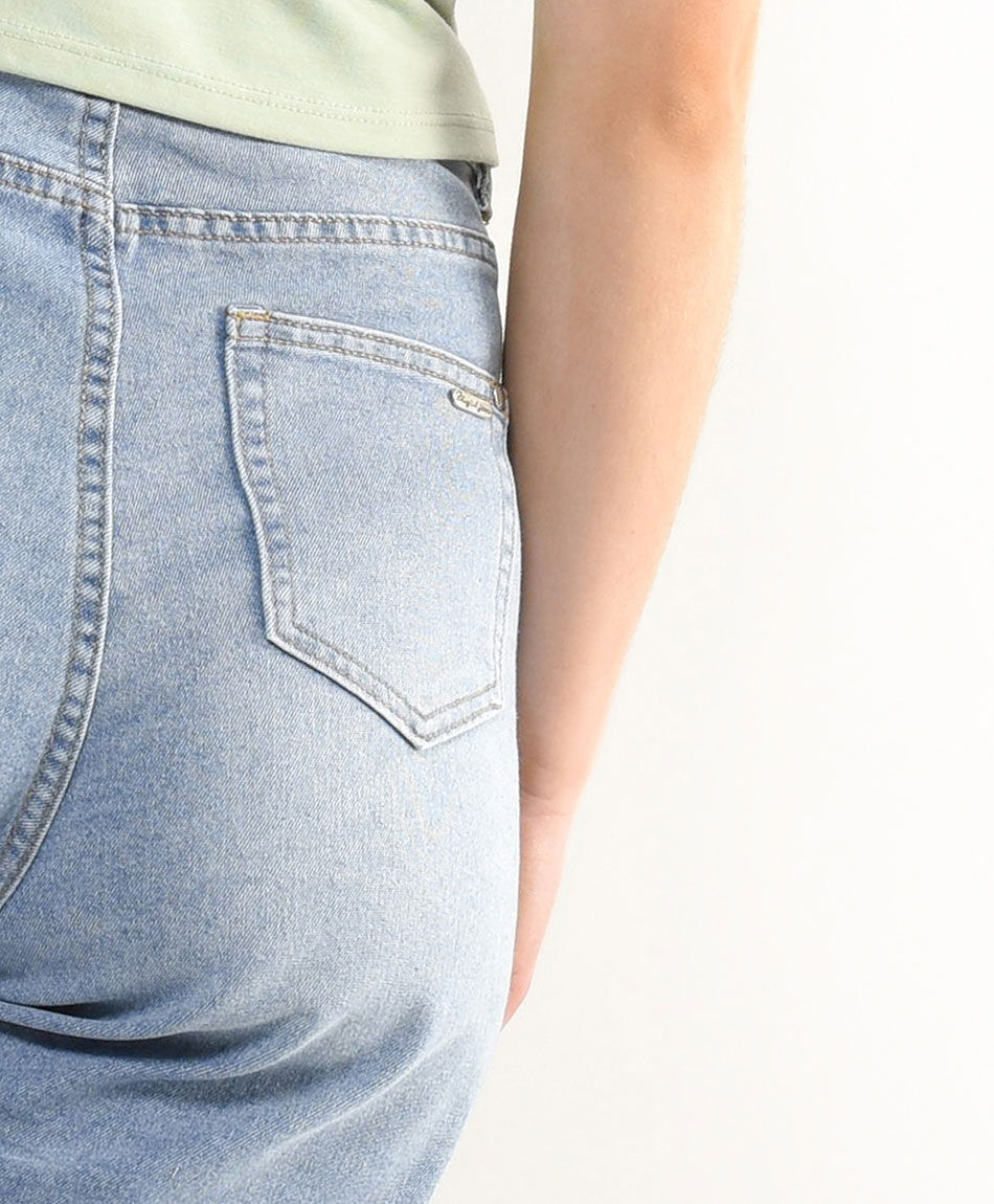 Bermuda mujer denim desgastes