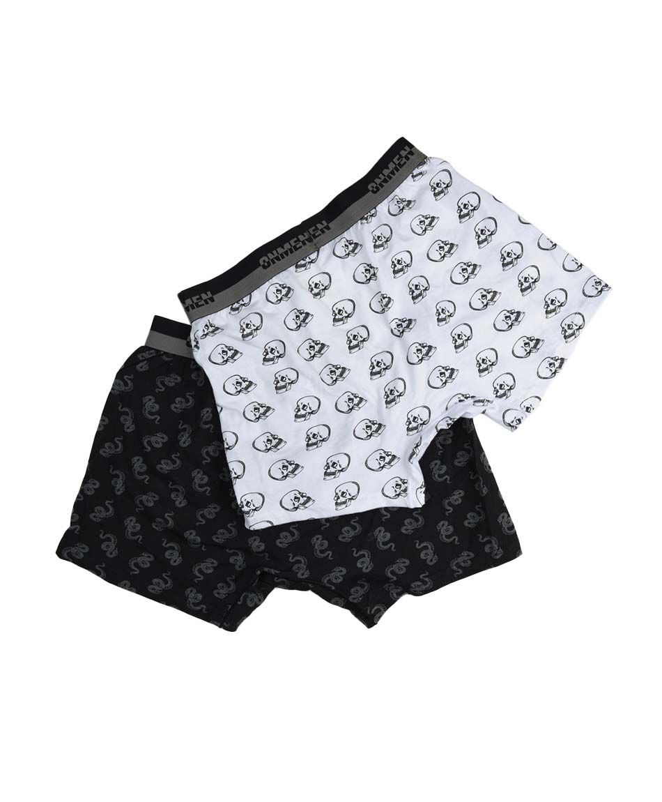 Pack 2 boxer hombre serpientes y calaveras