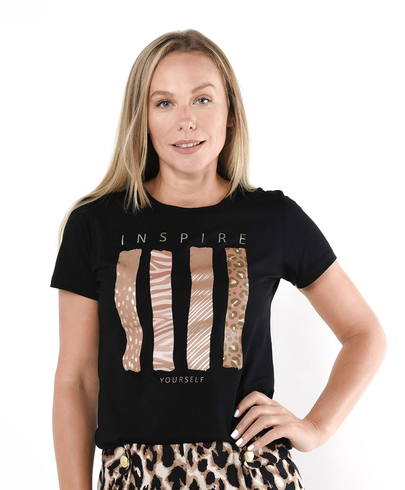 Polera mujer inspire animal print Polera mujer inspire animal print