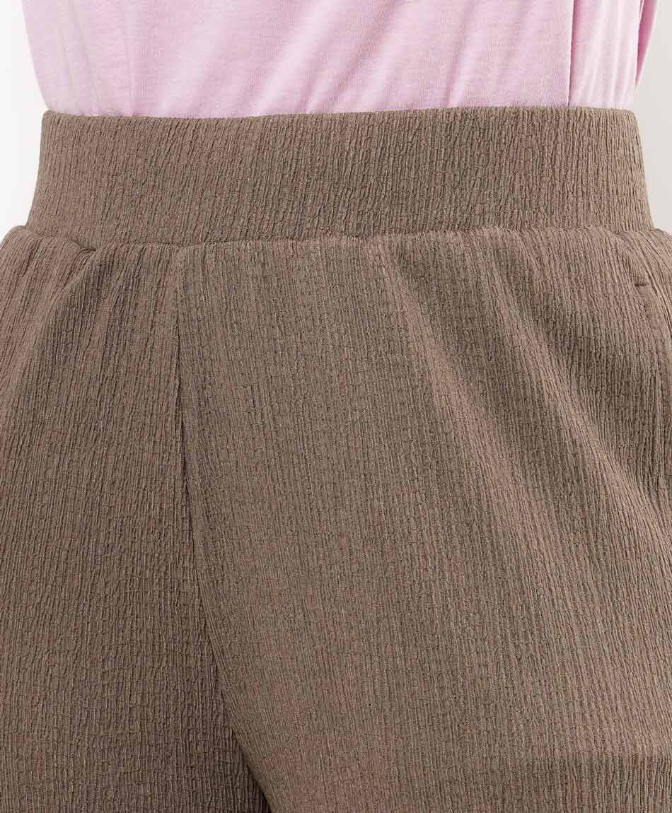 Pantal&oacute;n mujer textura wide leg