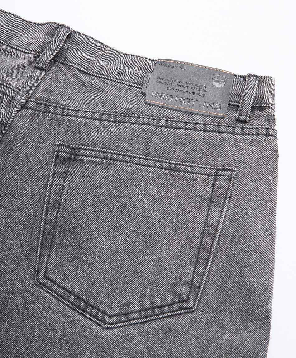Jeans hombre gris baggy