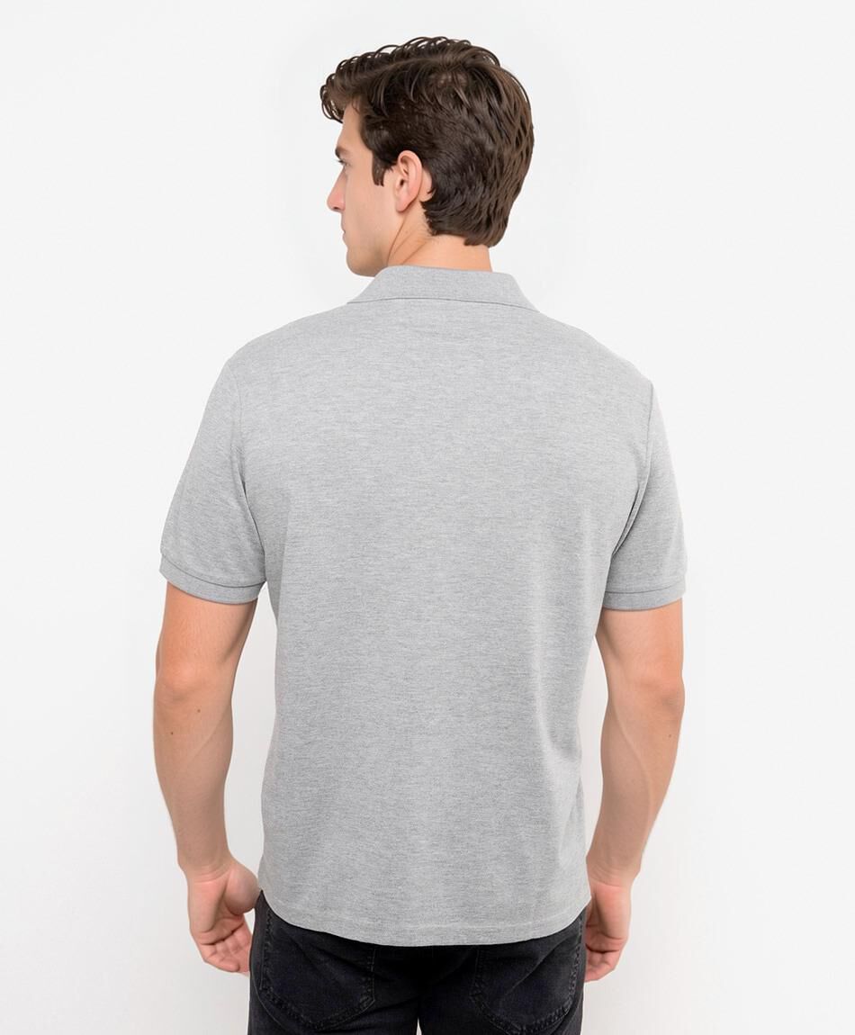 Polera hombre lisa cuello piqu&eacute;