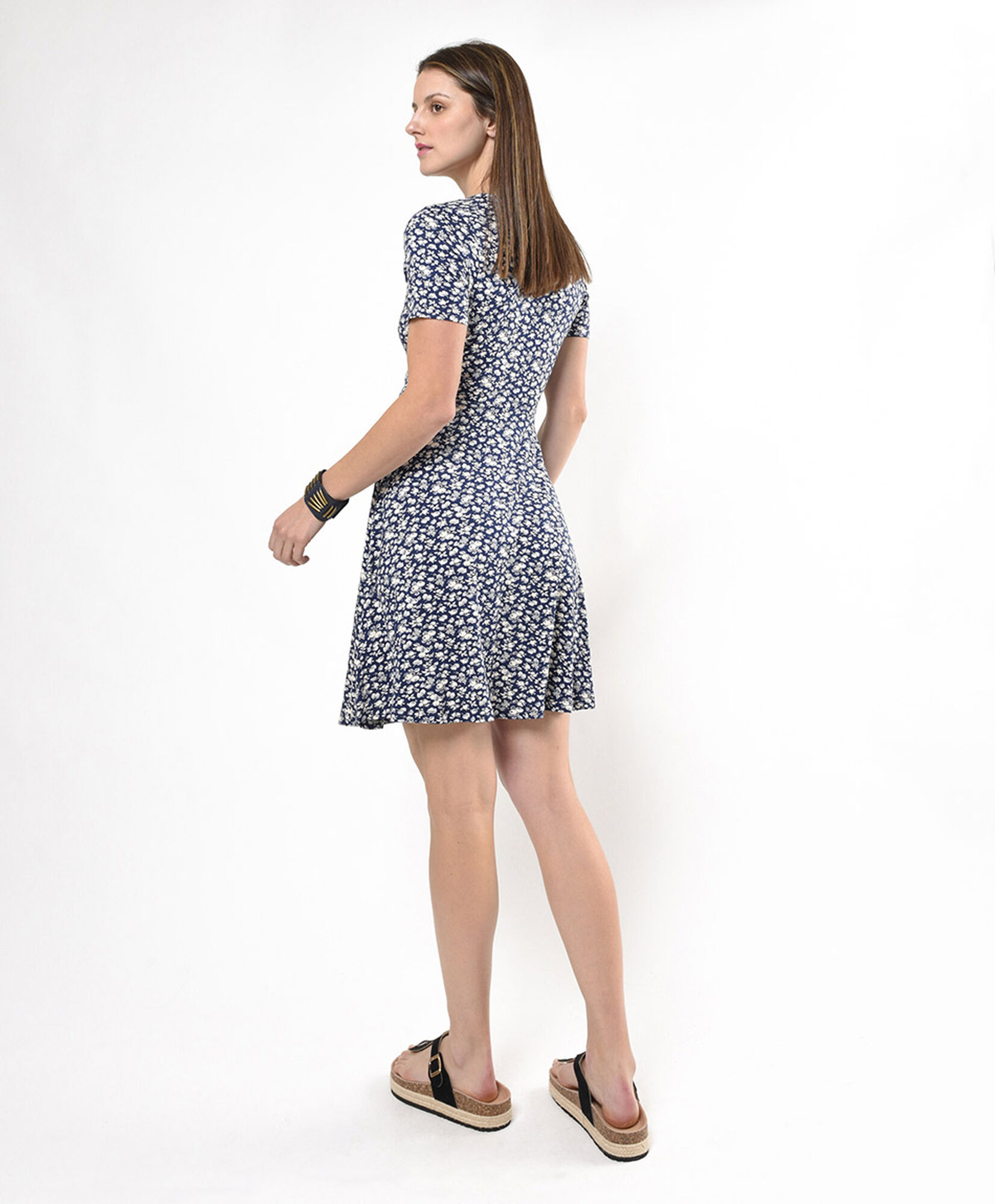 Vestido corto mujer cruzado vuelo Vestido corto mujer cruzado vuelo