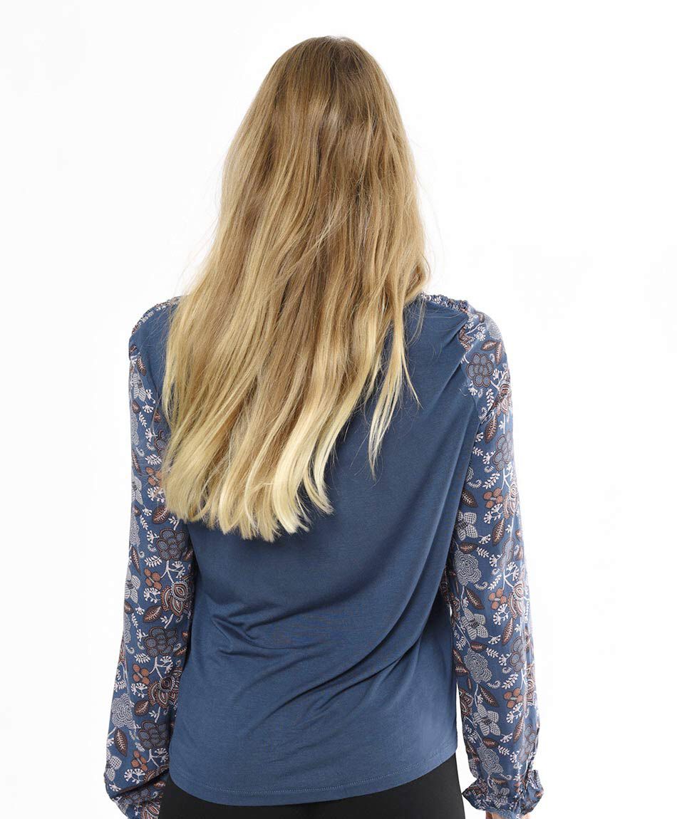 Polera mujer estampada mix