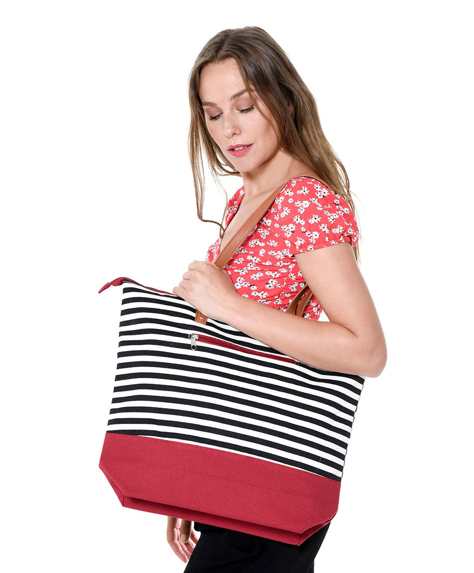 Bolso playa rayas