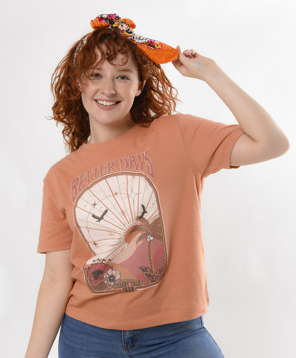 Polera mujer estampado