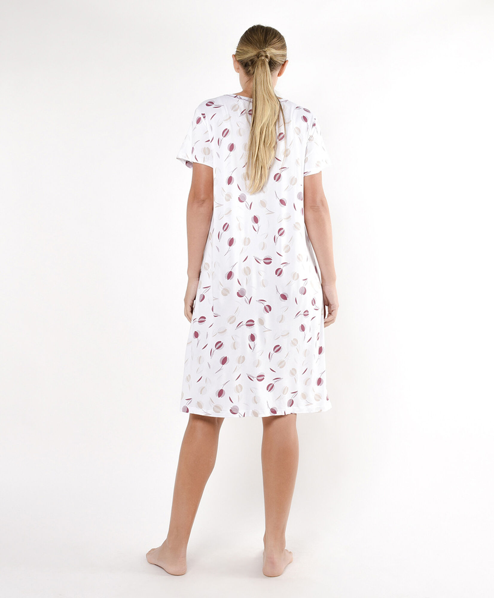 Camisa de dormir mujer hojas pink Camisa de dormir mujer hojas pink