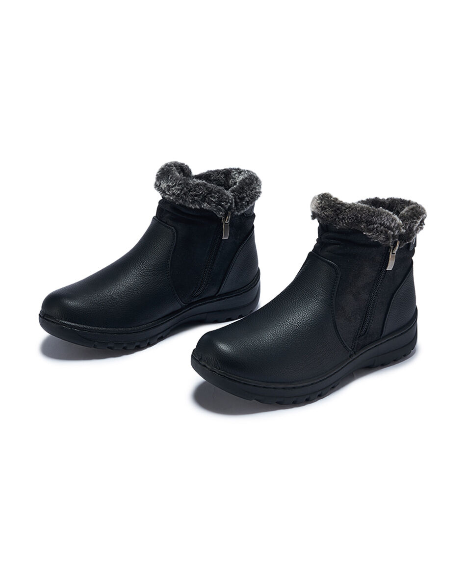 Bot&iacute;n mujer warm burdeo