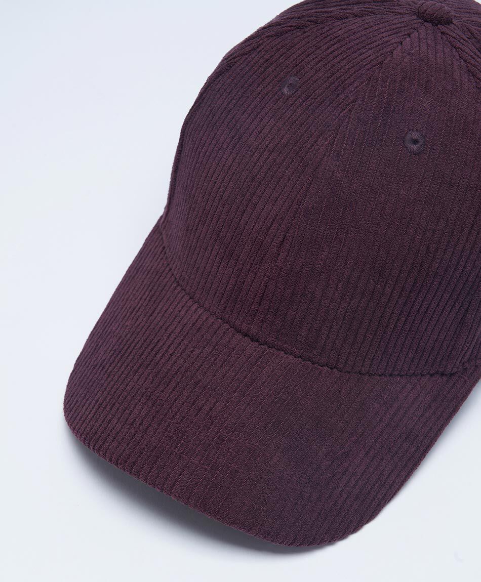 Jockey mujer textura lineal burdeo