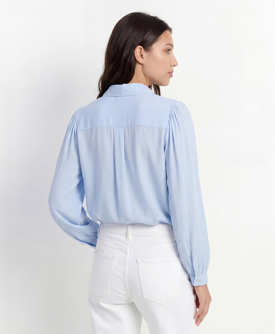 Blusa mujer camisera lisa