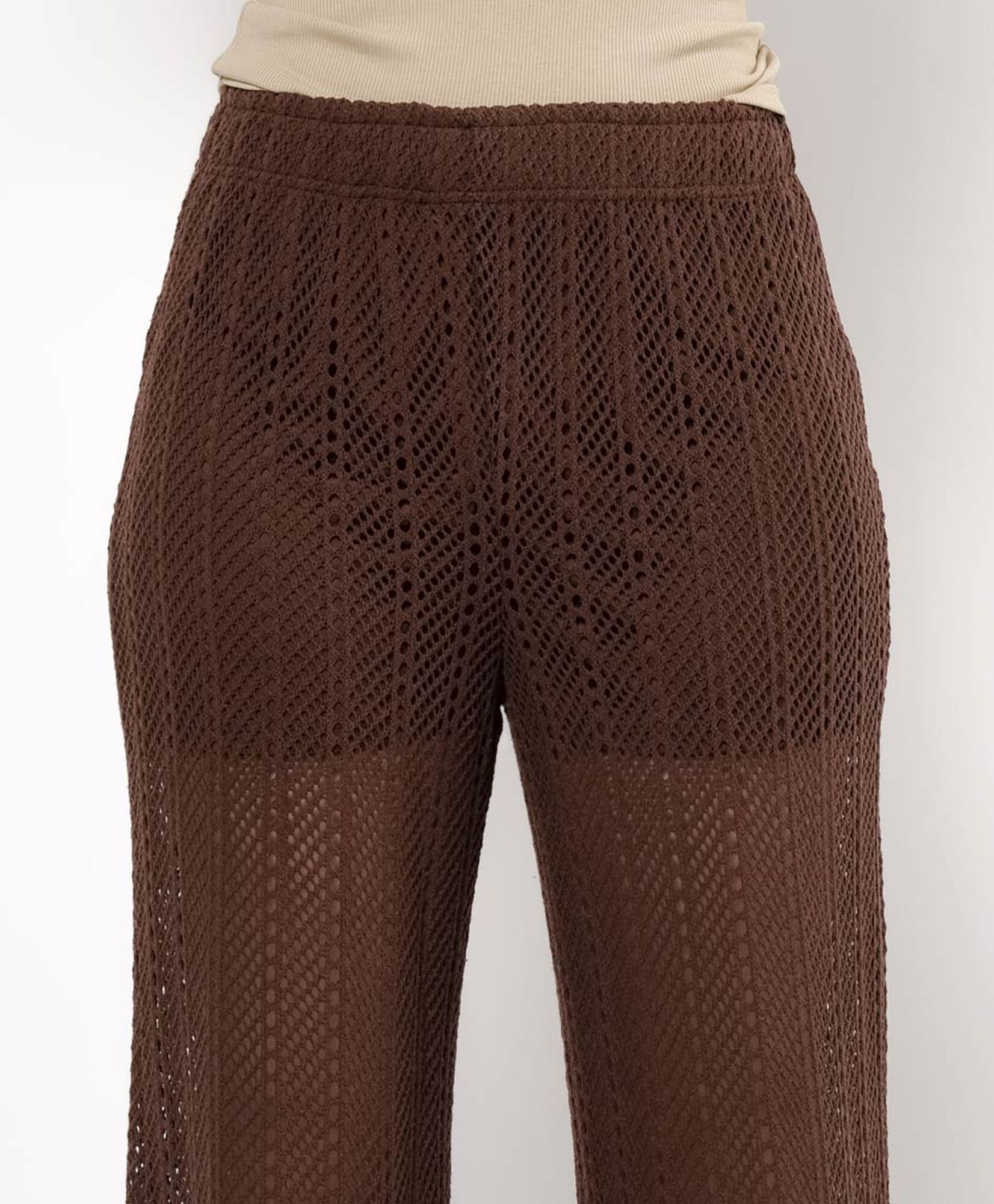 Pantalón mujer crochet wide Pantalón mujer crochet wide