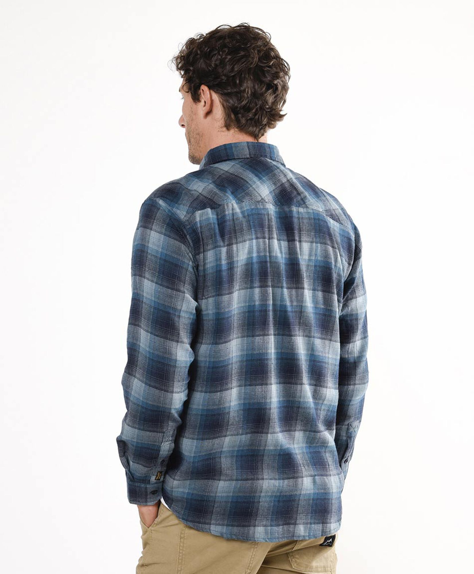 Camisa hombre cuadrillé celeste Camisa hombre cuadrillé celeste
