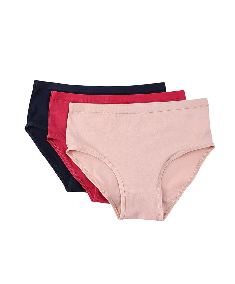 Pack 3 calzones escolar algod&oacute;n colores