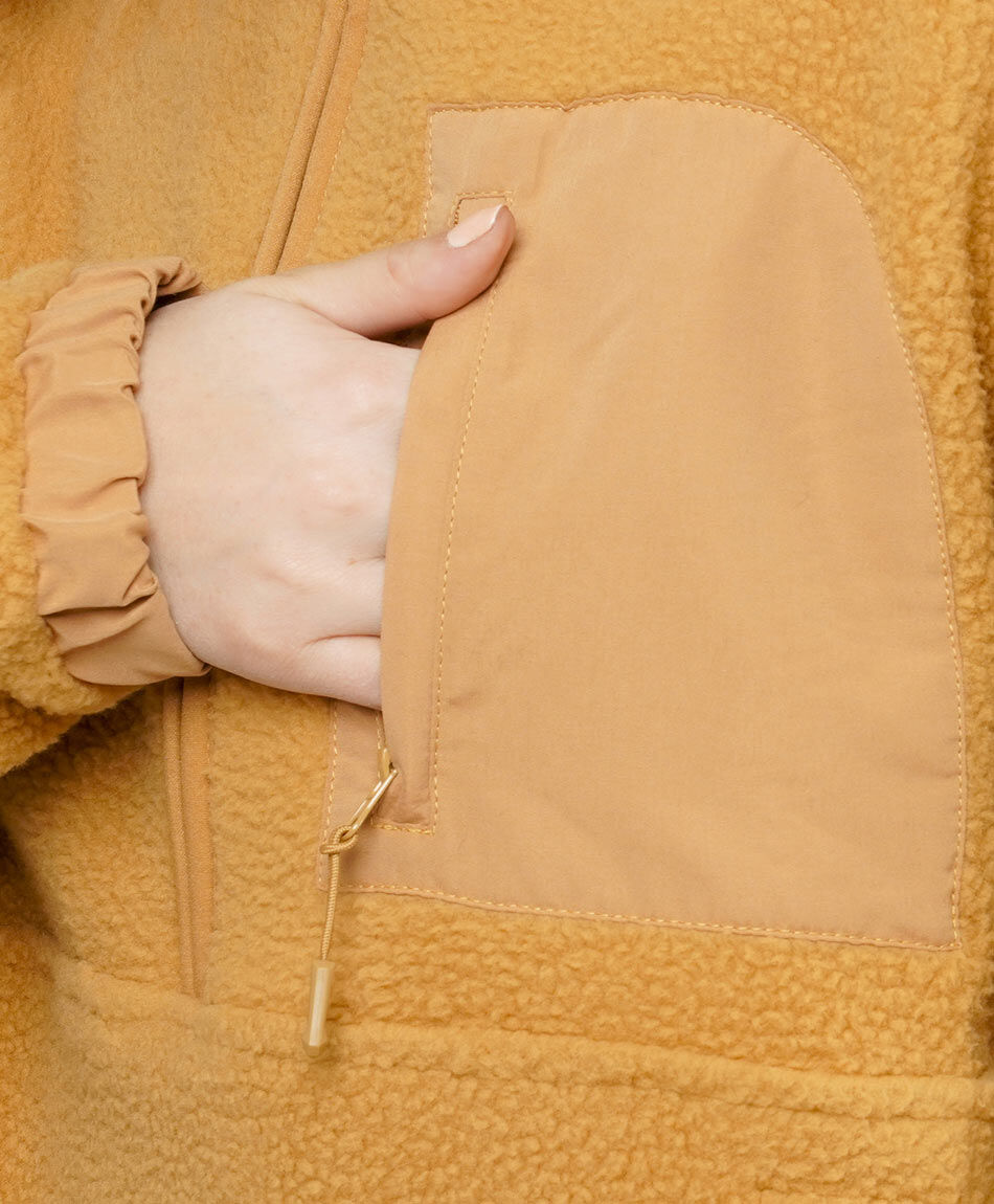 Polar mujer teddy mostaza