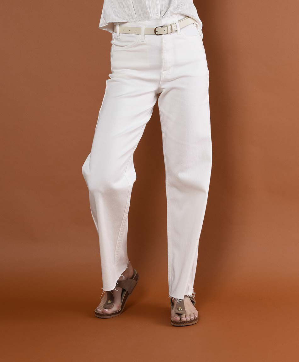 Jeans tiro alto flare