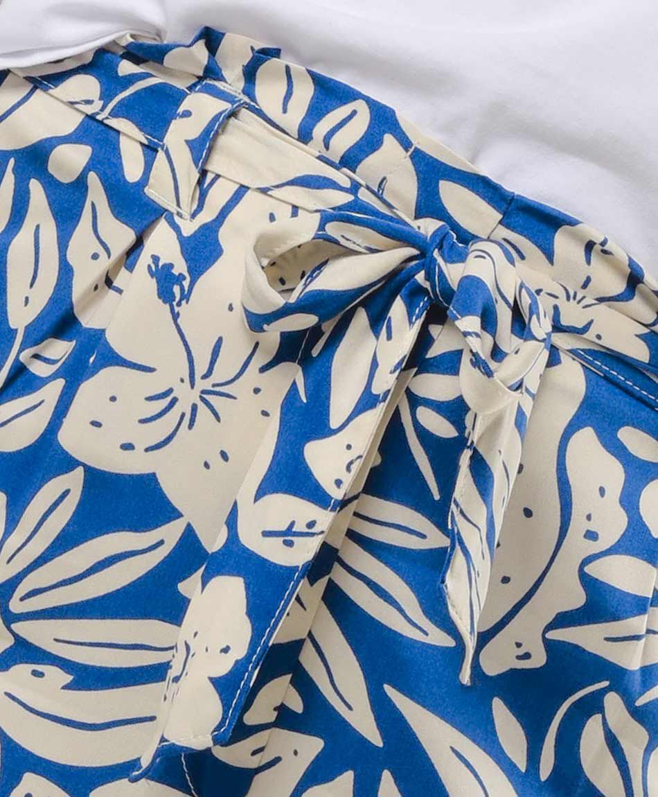 Pantal&oacute;n mujer hojas wide