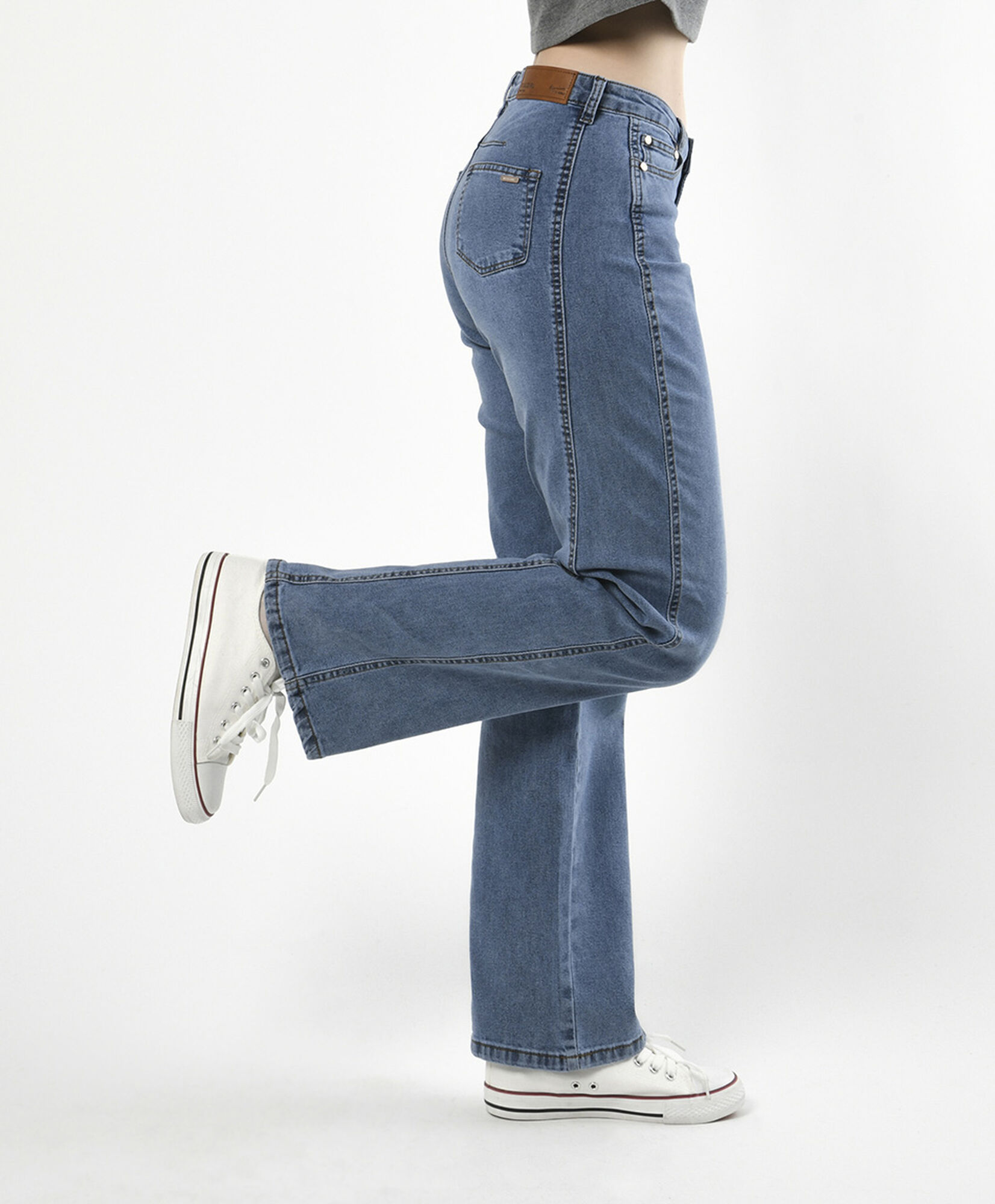 Jeans mujer doble costura lateral Jeans mujer doble costura lateral