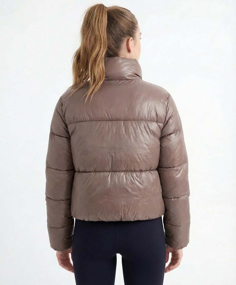 Parka deportiva mujer puffa brown