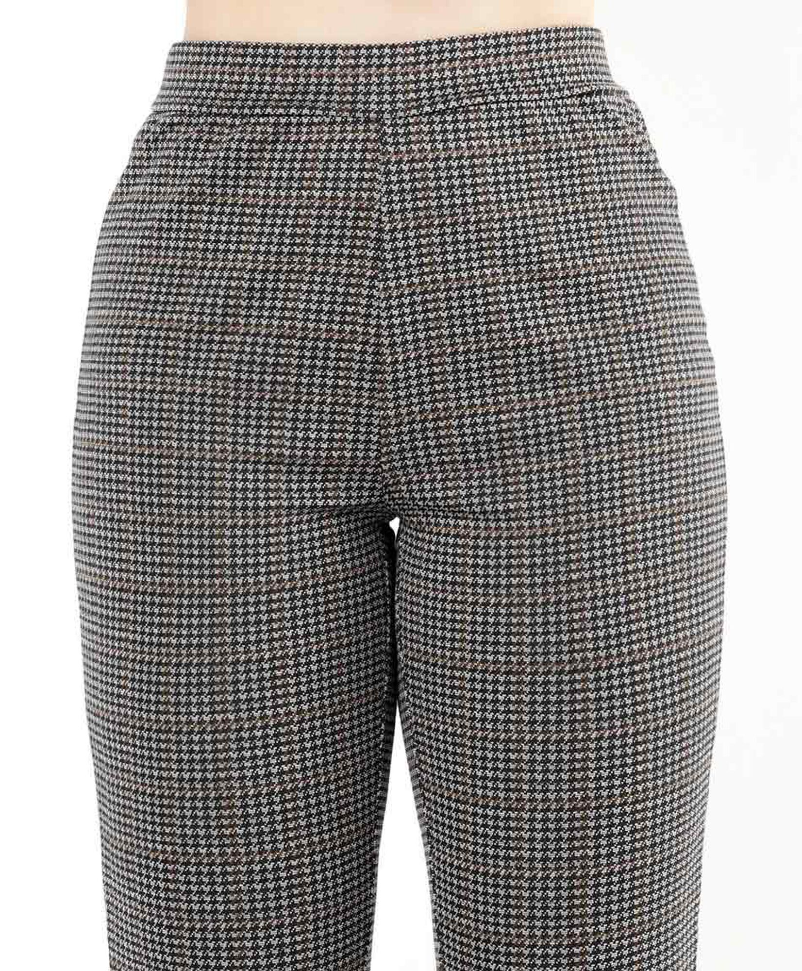 Pantalón mujer pied de poule flare Pantalón mujer pied de poule flare