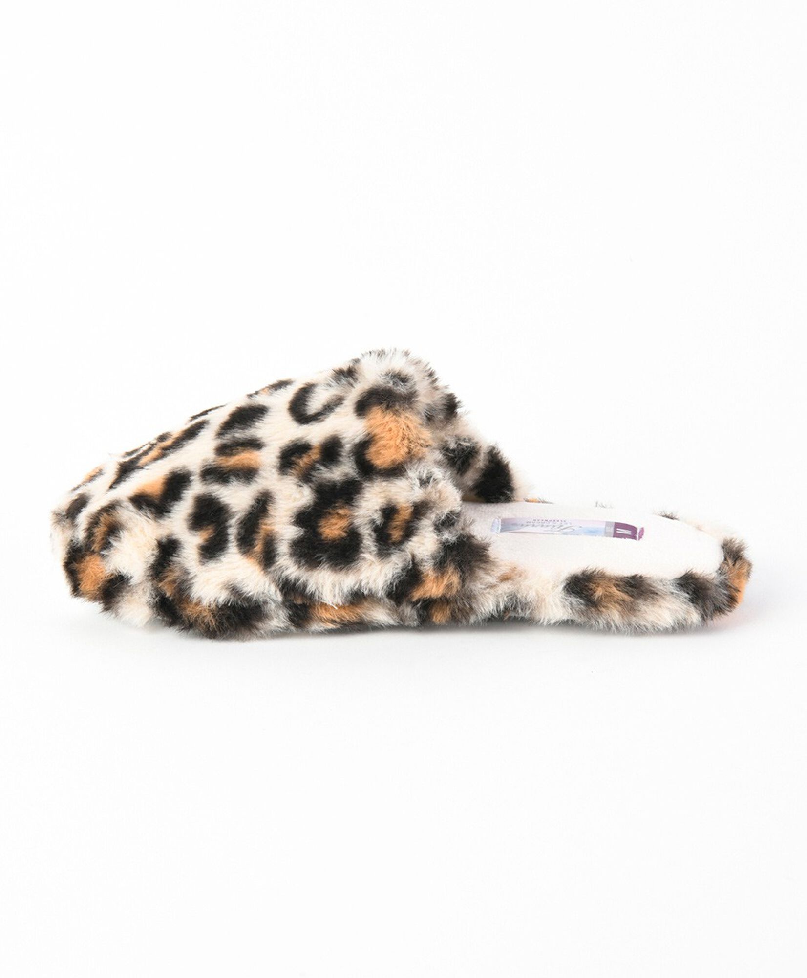 Pantufla mujer animal print café Pantufla mujer animal print café
