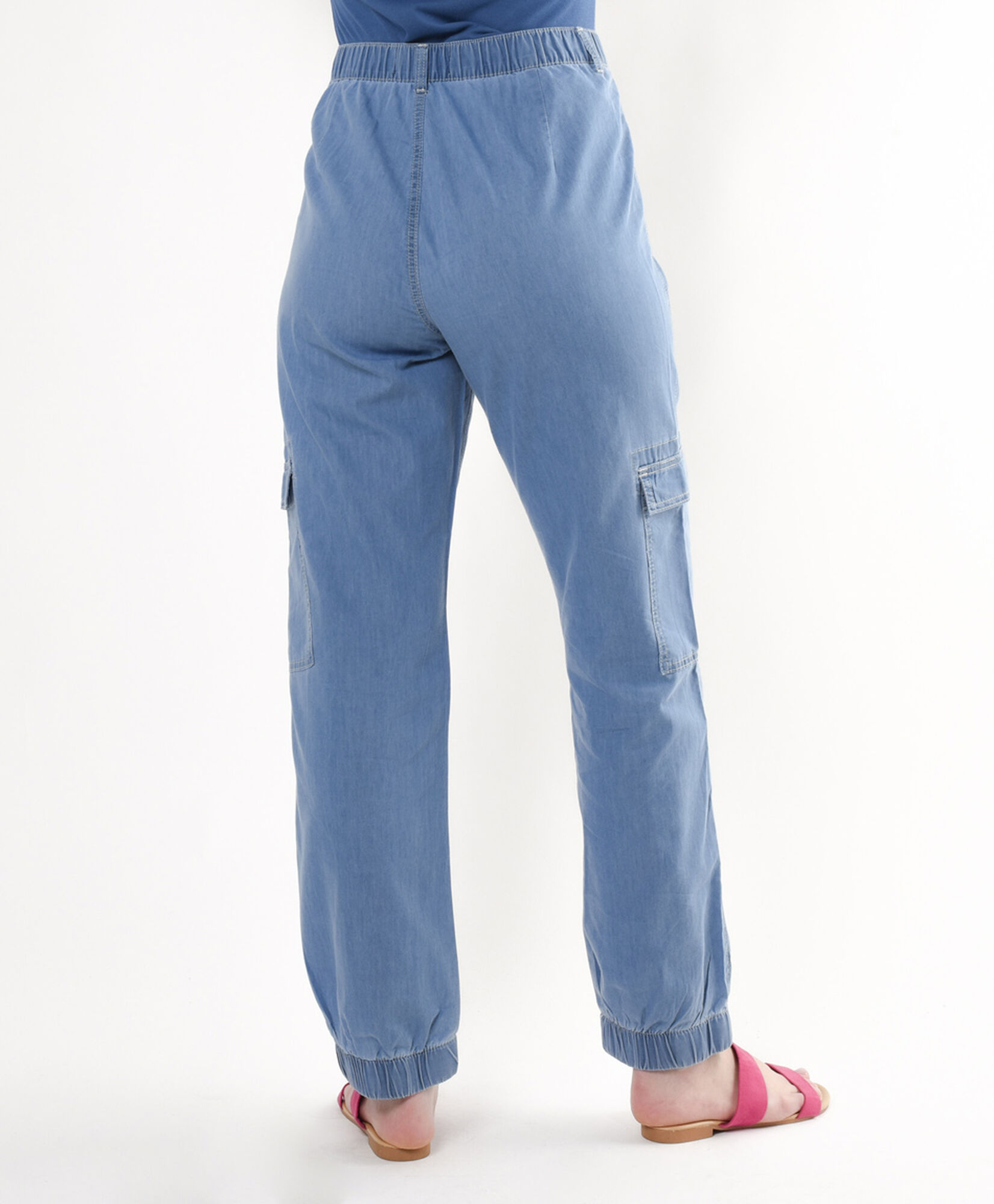 Pantalón mujer denim cargo Pantalón mujer denim cargo