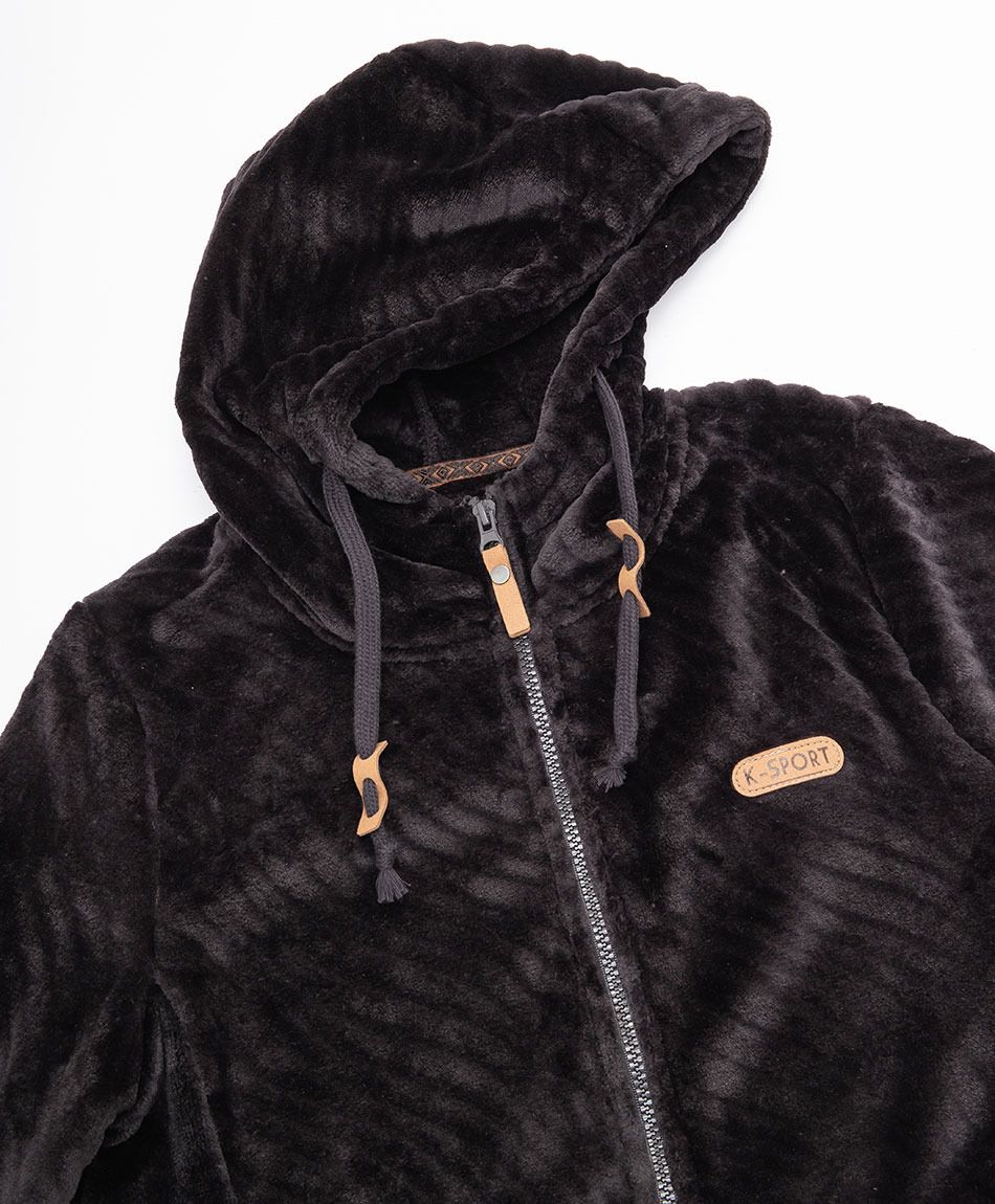 Polar deportivo mujer negro largo