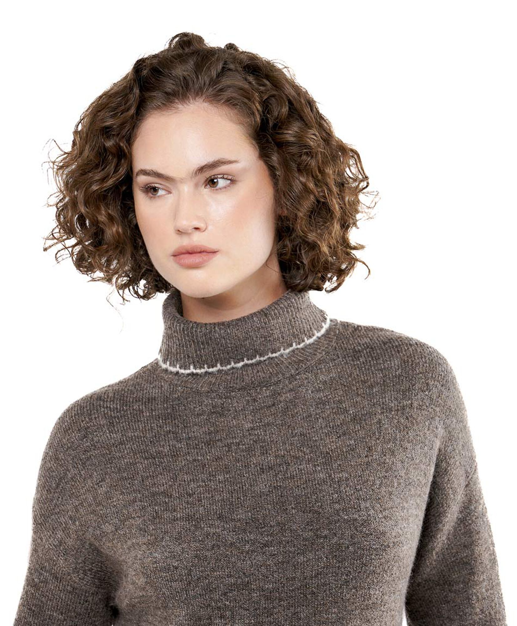 Sweater mujer liso cuello alto Sweater mujer liso cuello alto