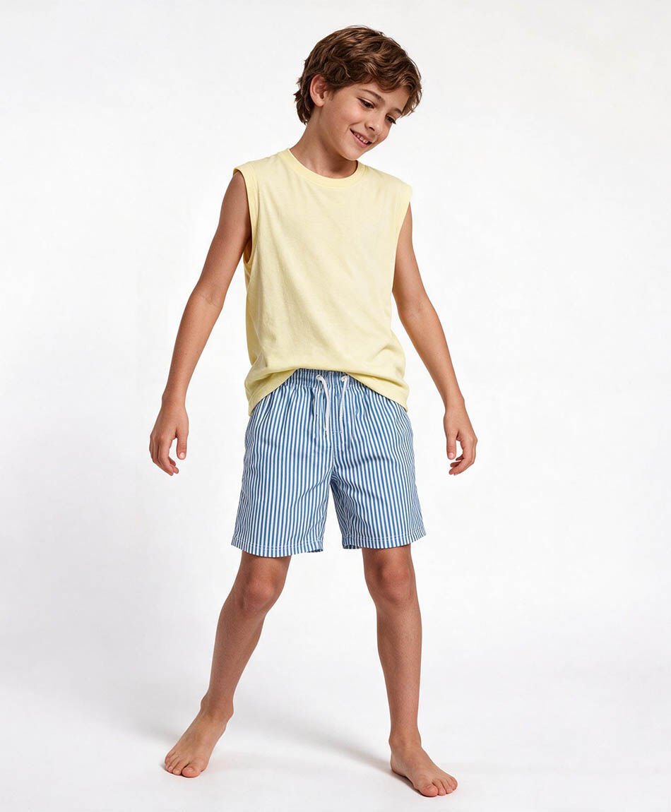 Traje de ba&ntilde;o ni&ntilde;o l&iacute;neas