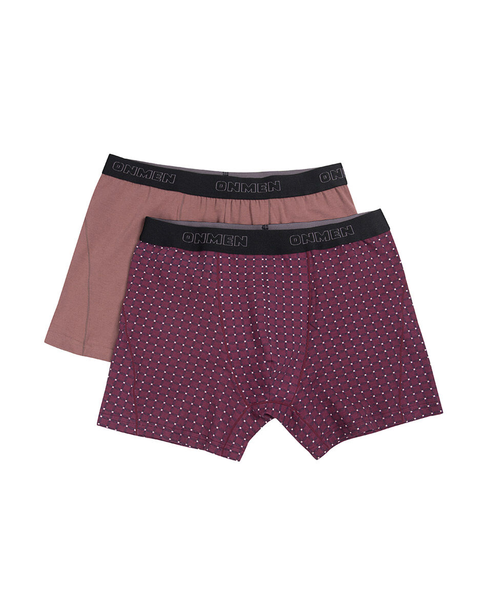 Pack 2 boxer hombre mini print