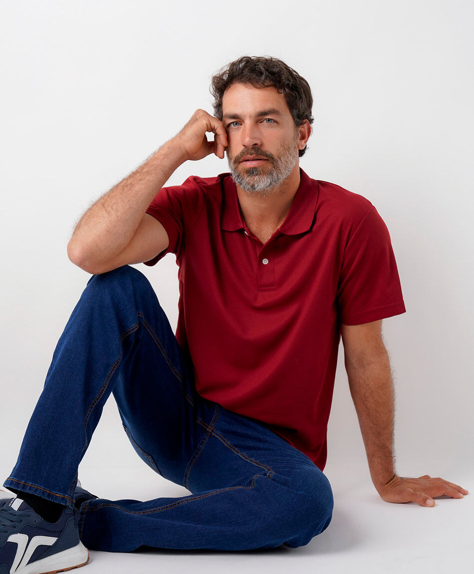 Polera hombre piqu&eacute; colores dry fit