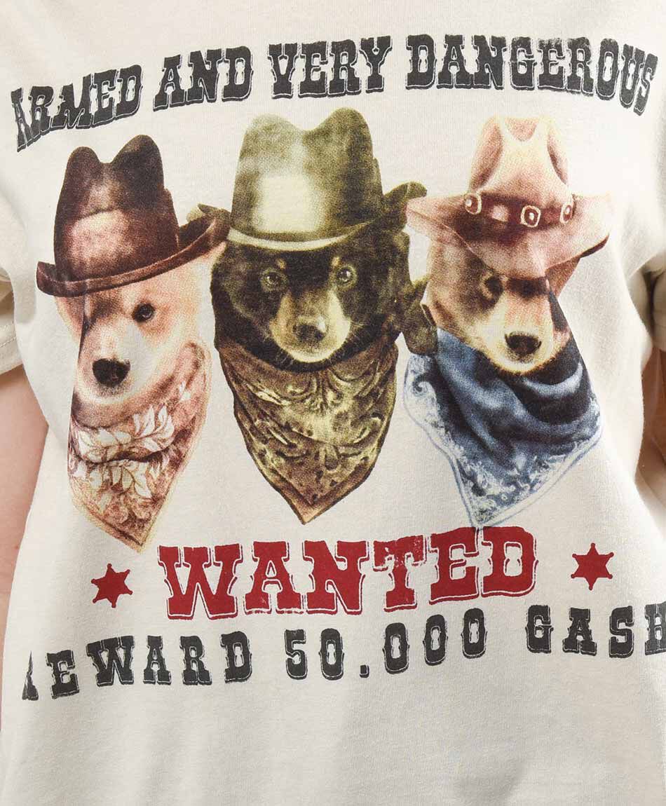 Polera mujer wanted dogs