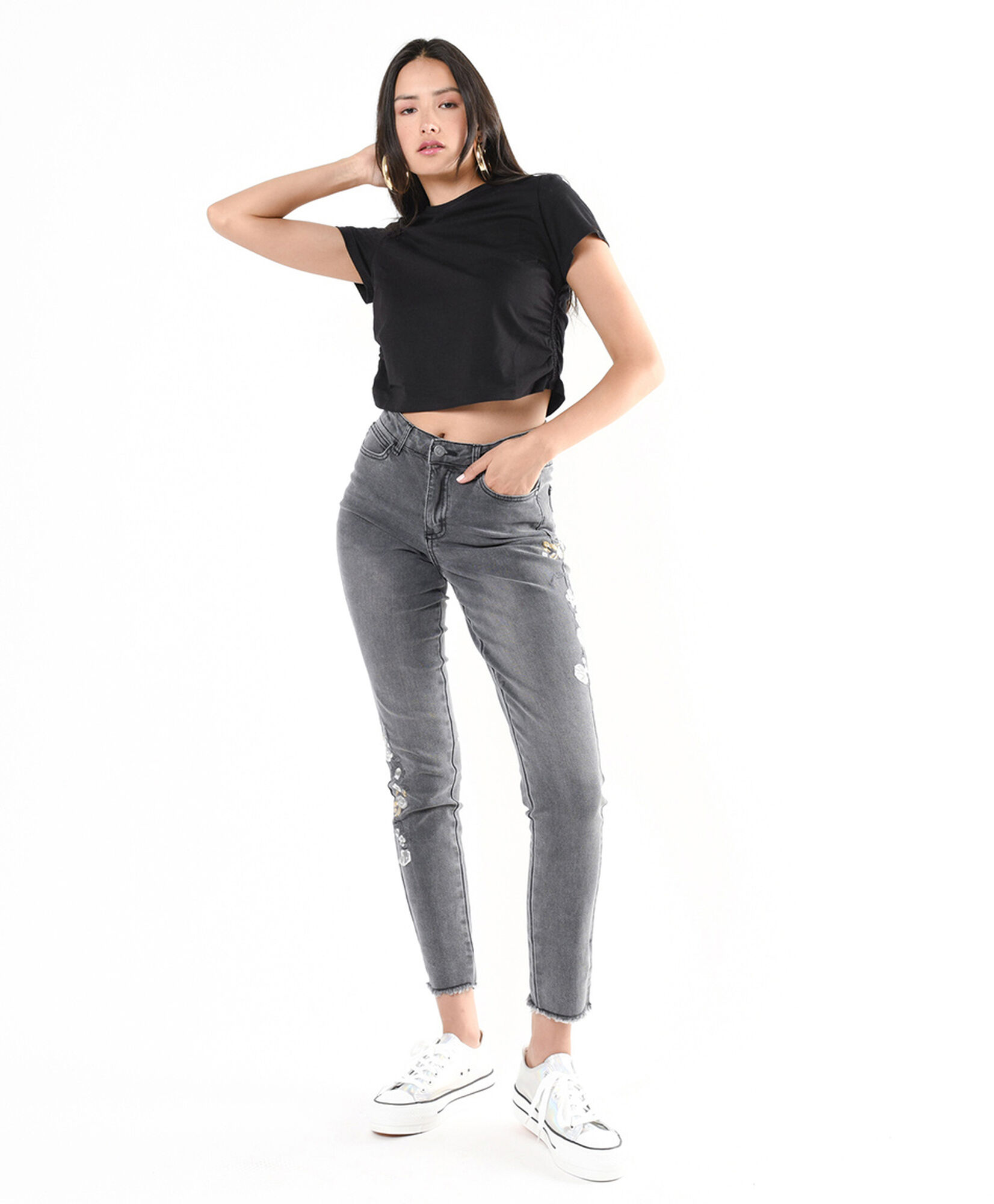 Jeans mujer bordados skinny fit Jeans mujer bordados skinny fit