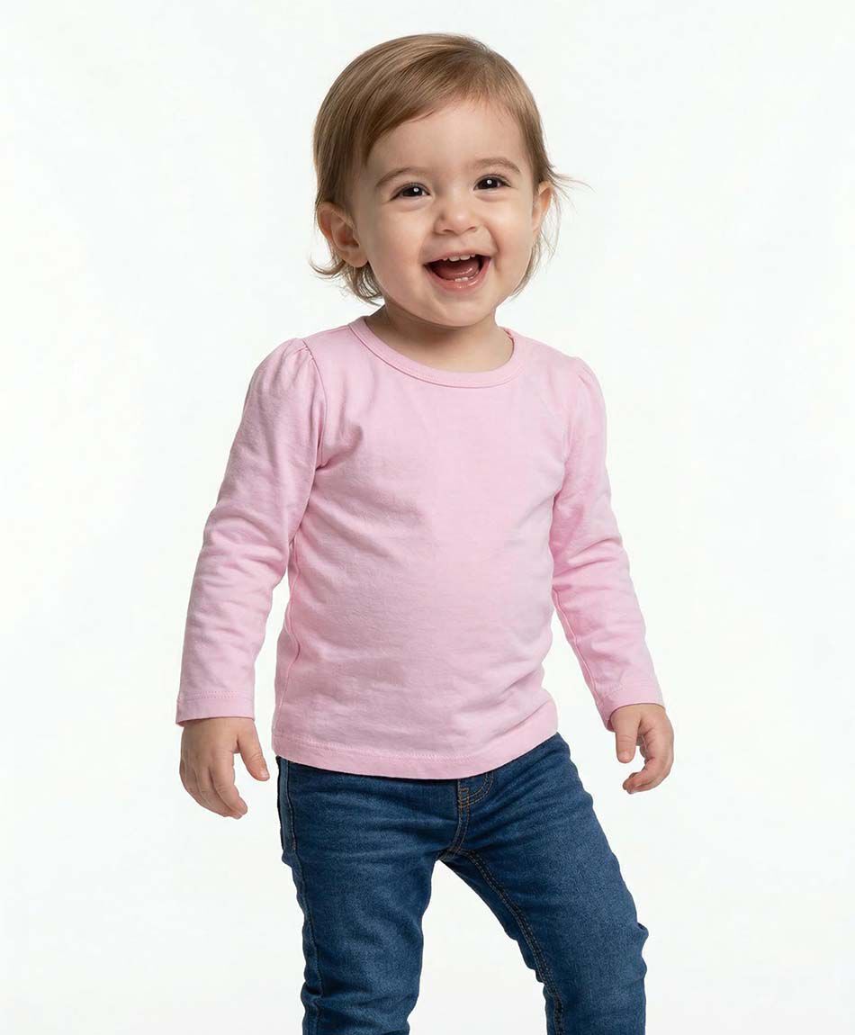 Polera beb&eacute; b&aacute;sica manga larga