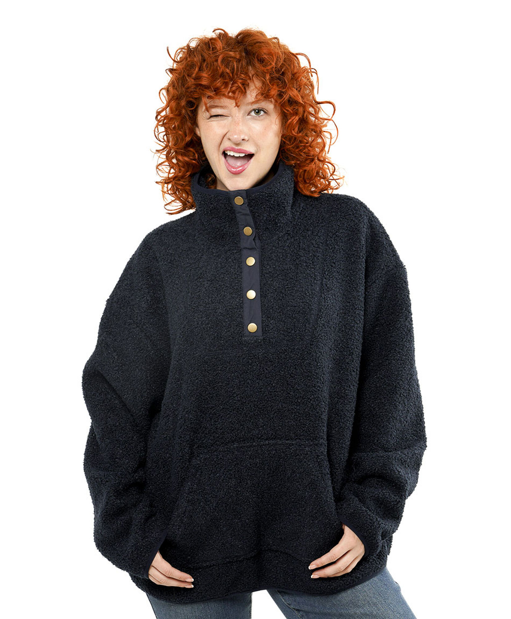 Polar mujer botones oversize Polar mujer botones oversize