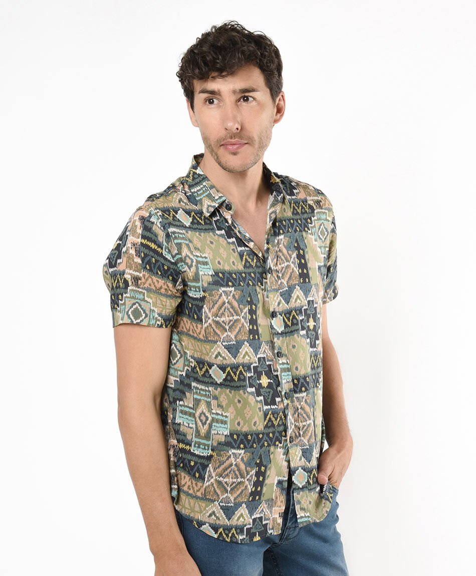 Camisa hombre estampada