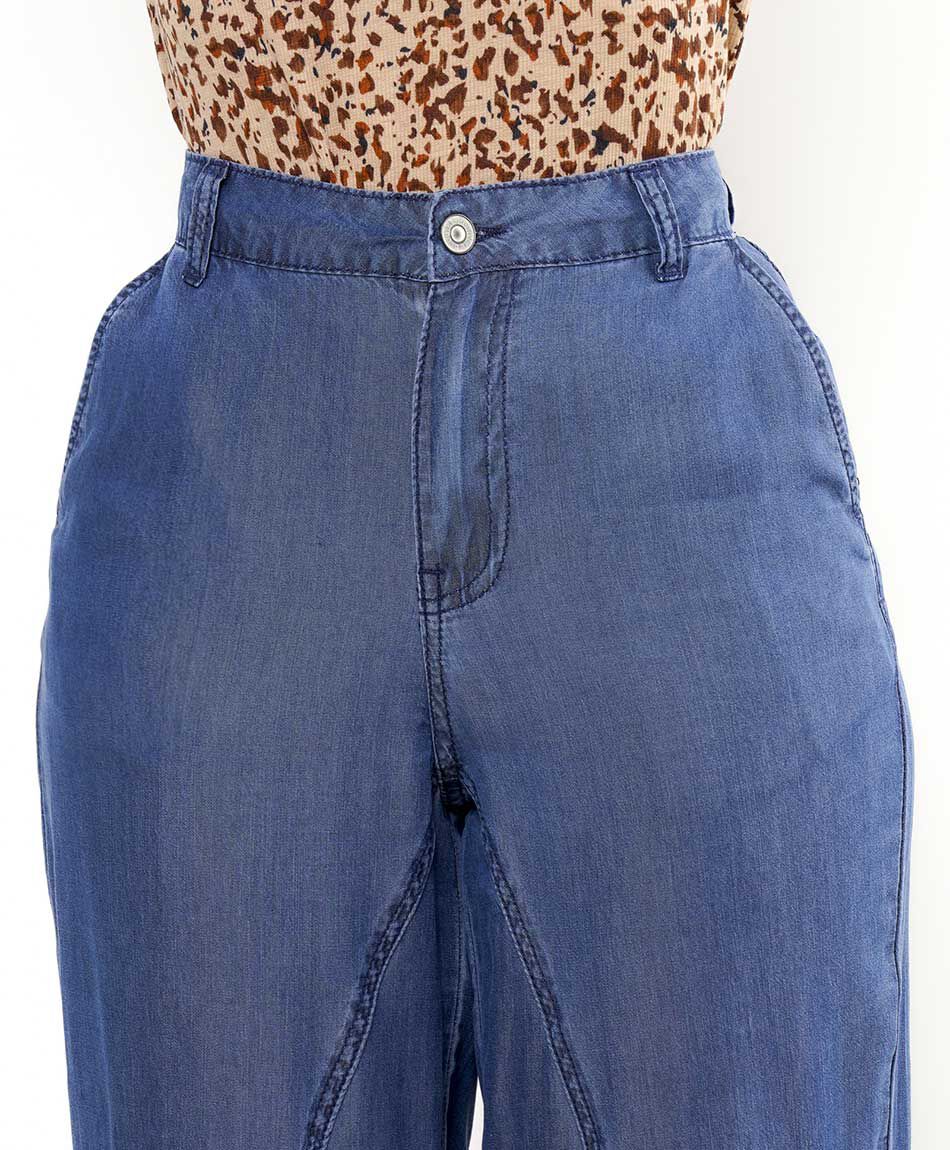 Pantal&oacute;n mujer tencel tiro alto