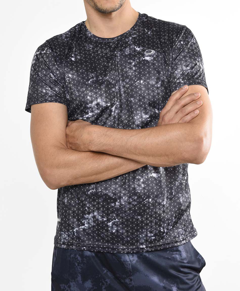 Polera deportiva manga corta cuello redondo