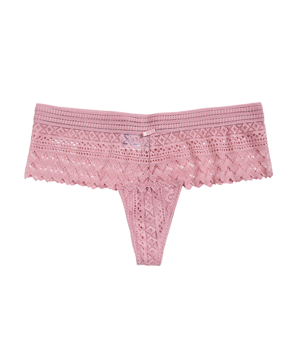 Pantaleta mujer encaje dise&ntilde;o cuadrado