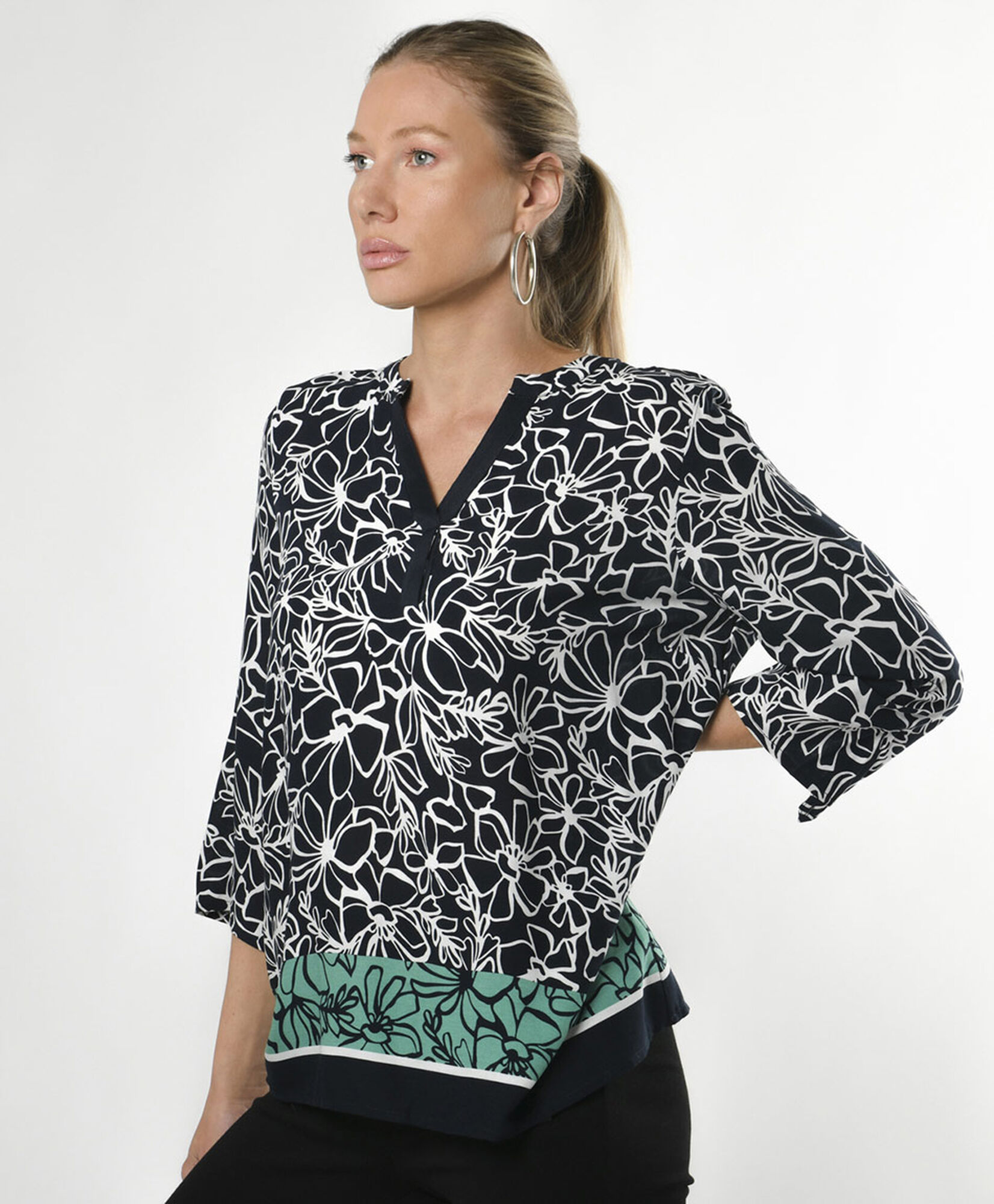 Blusa mujer flores estampadas Blusa mujer flores estampadas