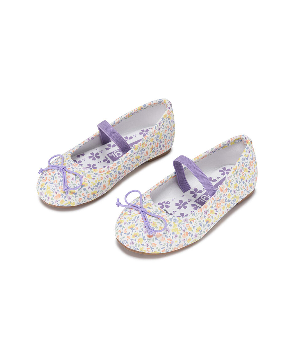 Ballerina infantil (22 a 27) floreada