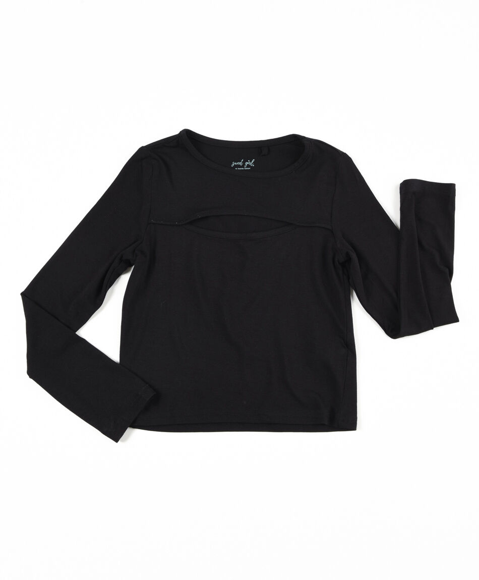 Polera niña cut out